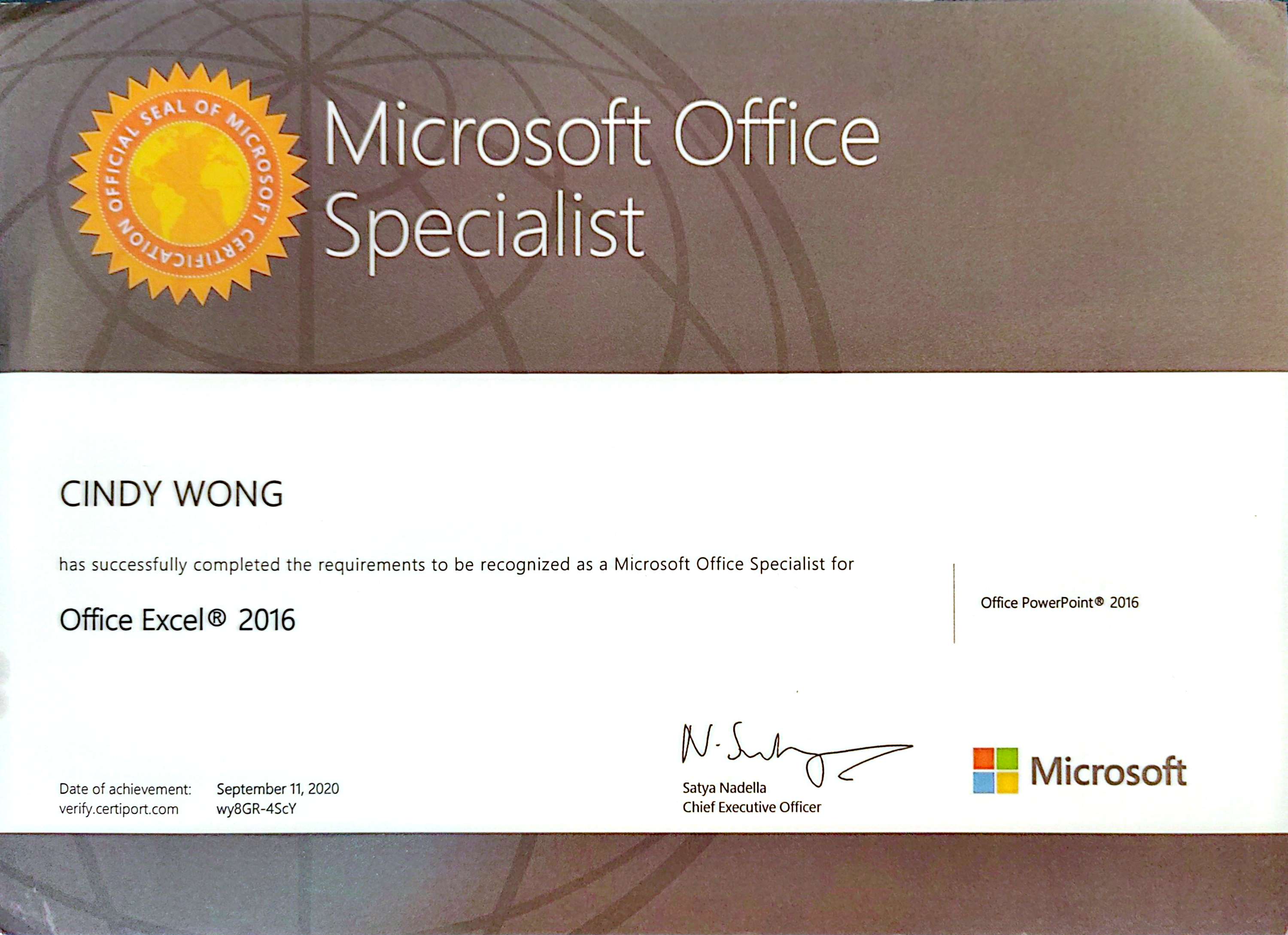 Certificate 3